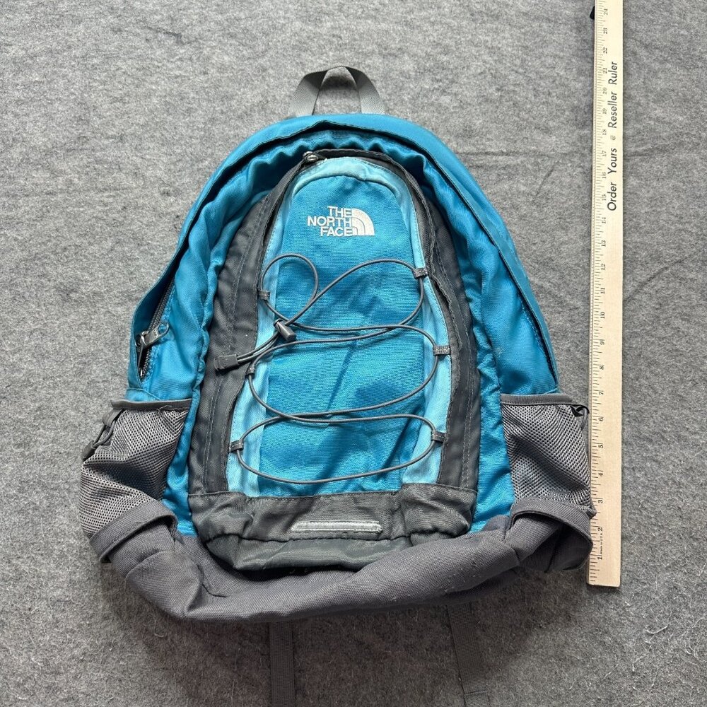 North Face Jester Backpack Blue Gray Unisex School Hiking Laptop - Picture 14 of 16